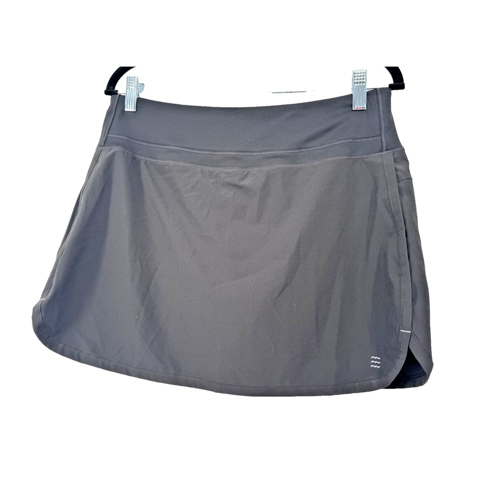 Free Fly Black Bamboo-Lined Active Breeze Shorts Skort Women's M Tennis Gym